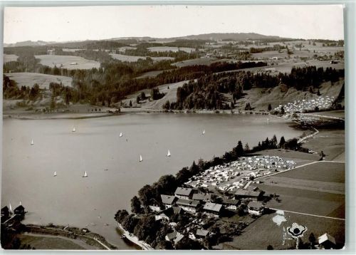 Immenstadt Luftaufnahme Segelboote