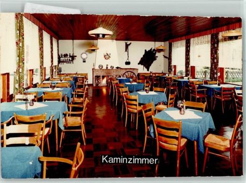 Haldem Gasthaus Wilhelmshöhe Innenaufnahme Kaminzimmer Bildfehler