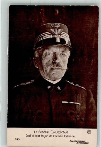 General Cadorna Chef d`Etat Major de l`armee Italienne AN 533