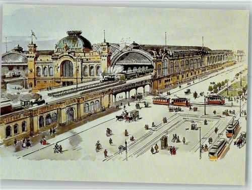 Hauptbahnhof Dresden um 1898 Bahnhof