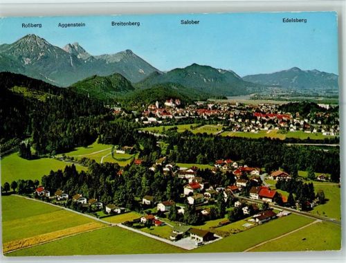 Schwangau Luftaufnahme Schwangau-Horn Roßberg Aggenstein Breitenberg Salober Edelsberg