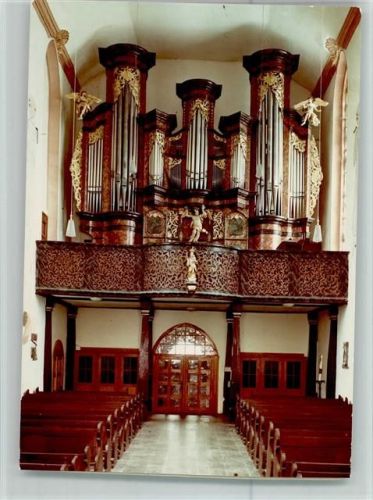 Ravengiersburg Klosterkirche Missionsseminar der Missionare v. d. Hl. Ramilie Innenaufnahme Orgel