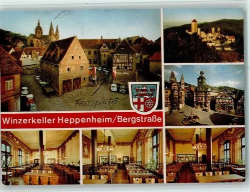 Heppenheim Winzerkeller Heppenheim im historischen Kurmainzer Amtshof Innenaufnahmen Mehrfachaufnahme