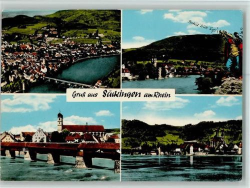 Bad Säckingen Luftaufnahme Ortsansichten Trompeter 4-Bildaufnahme