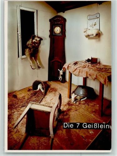 Klotten Märchenwald Die 7 Geißlein Standuhr