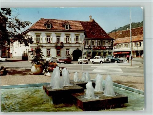 Bad Bergzabern Hotel Rössel Ludwigsplatz Springbrunnen