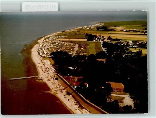 Dangast Luftaufnahme Kurhaus-Strand mit Campingplatz