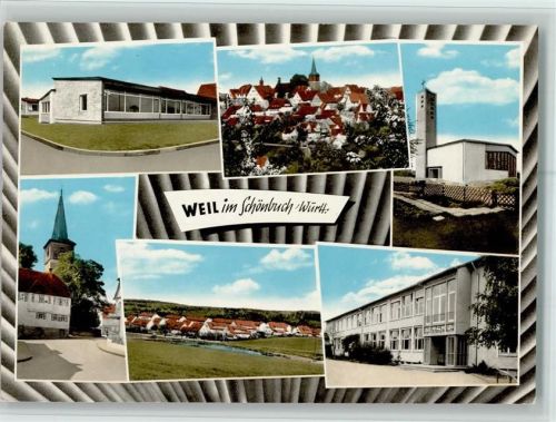 Weil im Schönbuch Ortsansichten Kirche Mehrfachaufnahme