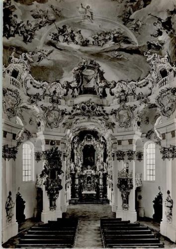 Steingaden Altar und Fresken Wallfahrstkirche zum gegeißelten Heiland