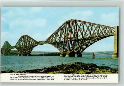 Forth Rail Bridge Eisenbahnbrücke aus Stahl in Schottland