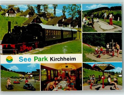 Kirchheim See-Park Minigolf Kinderspielplatz Dampfeisenbahn Mehrfachaufnahme
