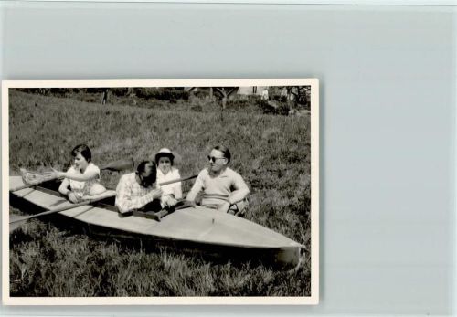 Hausen Foto Pfingsten 1958 Kanupartie auf der Wiese
