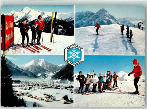 Mayrhofen Skischule Spieß-Mahringer Ahornspitze vom Penken Tristner und Ingent Grünberg Kinder-Skikurs