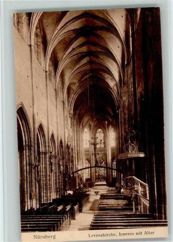 Nürnberg Lorenzkirche Altar und Inneres