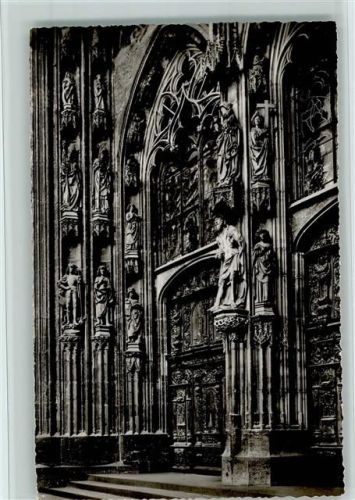 Ulm Haupt Kirchenportal Schmerzensmann von Multscher 1429 Münster