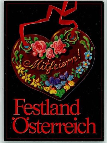 Rosen auf einem Lebkuchenherz Festland Österreich