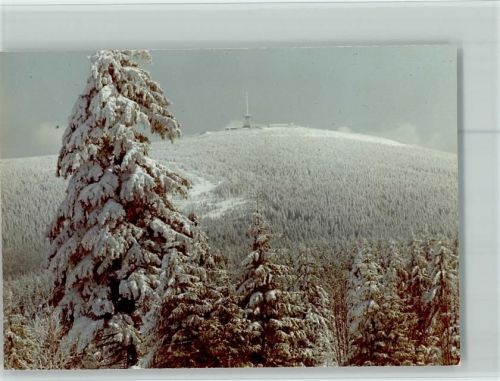 Torfhaus Blick zum Brocken Winteraufnahme