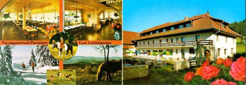 Lichtenau Berggasthof-Pension "Gut Lichtenau", 2-fach Klappkarte, mit Kurzinfos