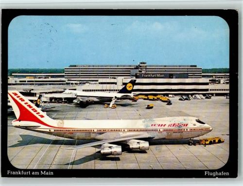 Frankfurt Air India Jumbo Jet Boeing 747