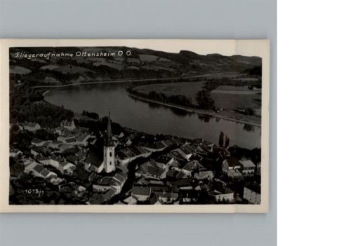 Ottensheim O. Ö. (A) Fliegeraufnahme