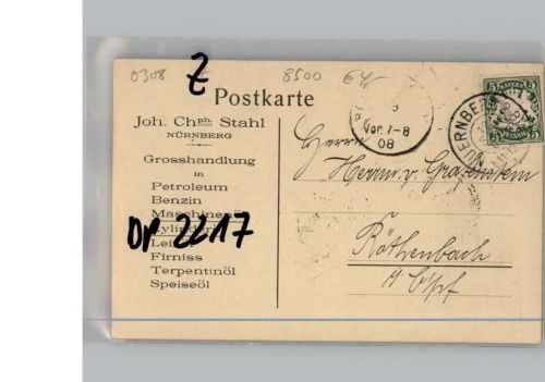 Nürnberg Großhandlung Joh. Stahl