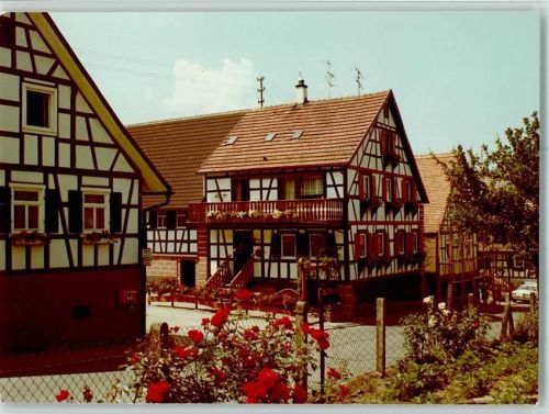 Loffenau Holztreppe zum Fachwerkhaus