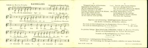 Rachellied, Gedicht von Martin Primbs