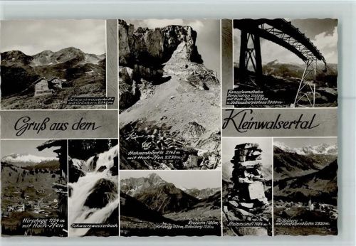 Hirschegg Kleinwalsertal Mehrfachaufnahme Kanzelwandbahn Schwazwasserhütte Hahnenköpfle Hirschegg Schwarzwasserbach Riezlern Steinmandl