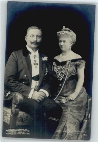 Kaiserpaar , Foto-Karte