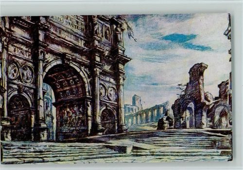 Gemälde Nicola Benois Theter Scala