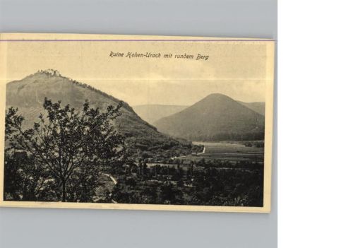 Urach Ruine Hohen-Urach mit rundem Berg