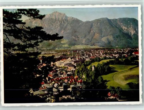 Bad Reichenhall Ortsansicht - Scanstrich -