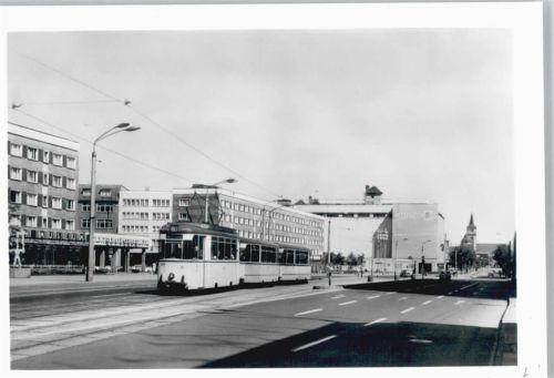 Dessau 1972 Straßenbahn Wilhelm-Pieck-Straße August-Bebel-Straße
