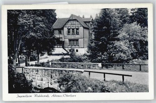 Altenau Jugendheim Straße Baum Haus