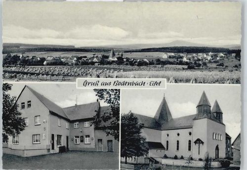 Bodenbach Gasthaus zur Post Gesamtansicht Feld