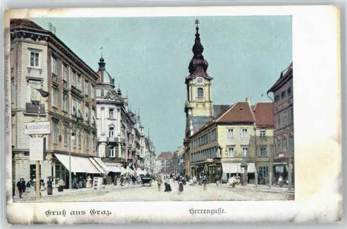 Graz Herrengasse Fußgänger