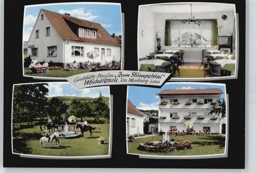 Michelbach Gaststätte Pension zum Stümpelstal Pferd Brunnen