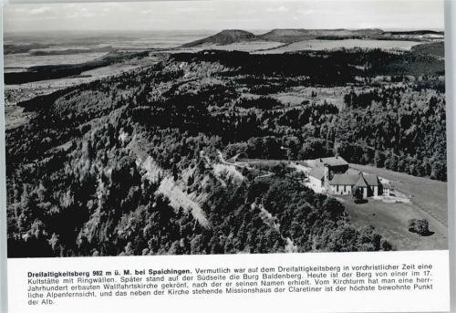 Spaichingen Dreifaltigkeitsberg , Fliegeraufnahme