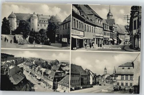 Nossen Schloss Waldheimerstraße Markt