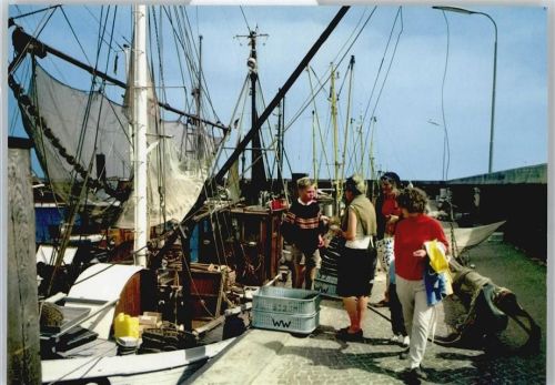 List Hafen Schiff Mann Frau Kind