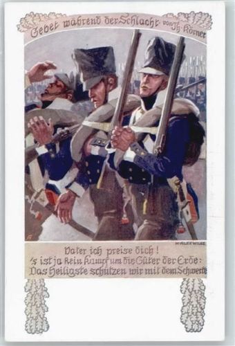 K.A. Wilke , Theodor Körner , Gebet wärend der Schlacht , Wehrverein