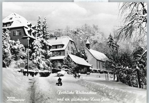 Wyhlen Schnee Kirche Berg