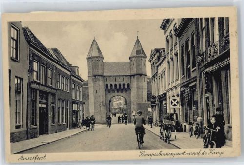 Amersfoort Haus Straße Fahrrad Fußgänger Tor