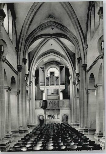 Goslar Neuwerkkirche Spätrom. Bau Westwerk mit ehem. Lettneraltar u. Beckerath Orgel
