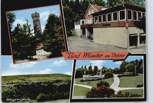 Bad Münder Schwimmbad Gesamtansicht Turm Feld Bau Gasthaus zur Eule