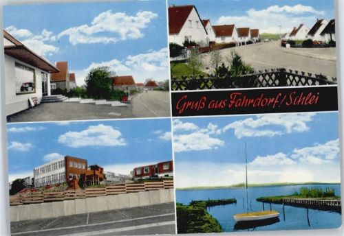 Fahrdorf Haus Zaun See Boot Baum