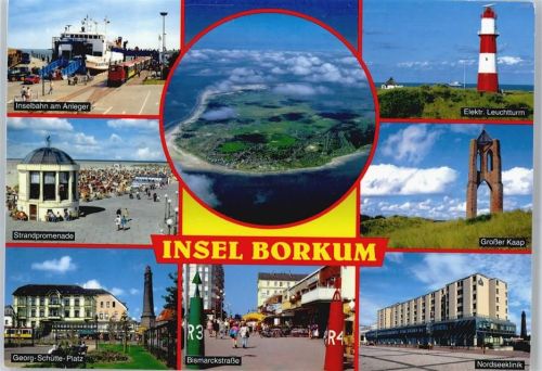 Borkum Leuchtturm, Bismarckstraße, Georg-Schütte-Platz