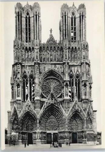 51100 Reims - Kathedrale W.- Fassade