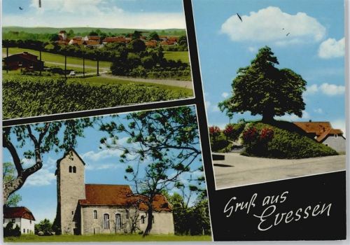 Evessen Baum Treppe Haus Kirche Auto Feld
