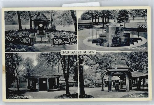 Bad Salzhausen Quellen, Landpoststempel